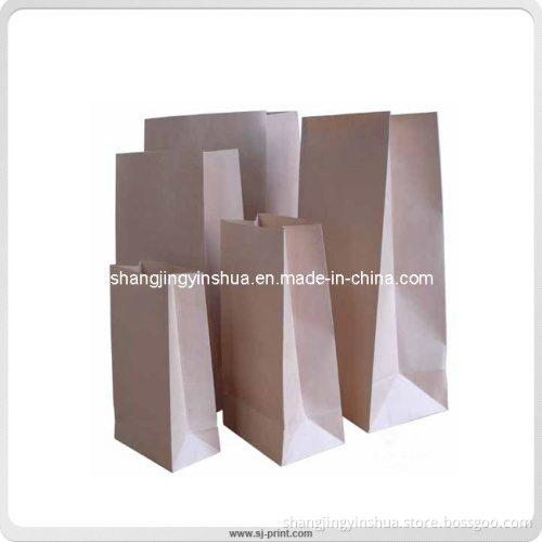 Natural Color Kraft Folded Paper Bag for Chocolate